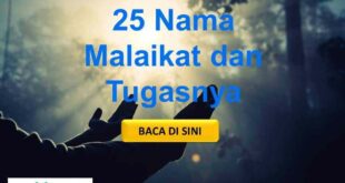 25 Nama Malaikat dan Tugasnya